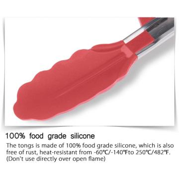 Pince de cuisson de cuisine en silicone 9 pouces