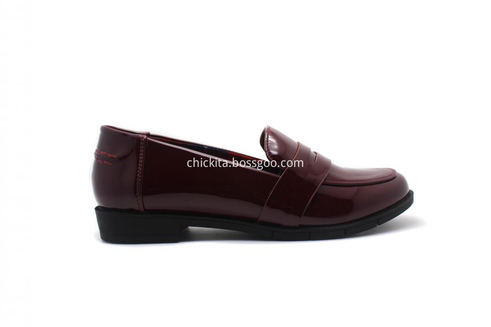 Classic Patent Loafer Pump Shoes