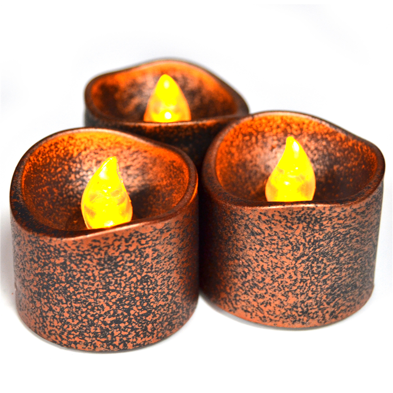 Colored Plastic Flameless Led Tea Light Candles