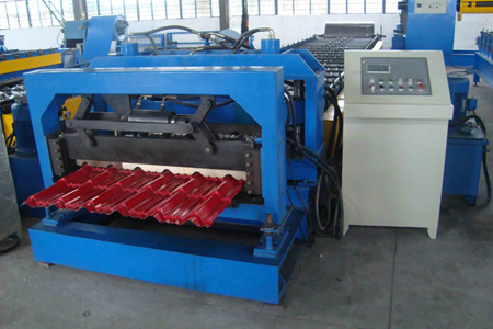 New Finished Glazed Tile Roofing Sheet Machine