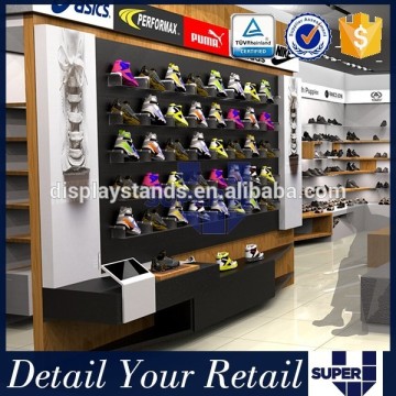 Super U Elegant Latest Style Wood Shoe Showcase