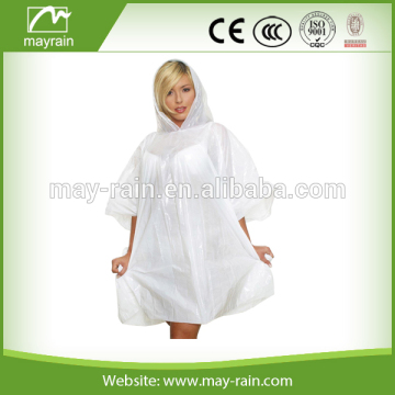 Raincoats Type and Plastic Material disposable poncho