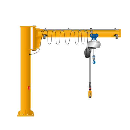 fixed 5 ton column slewing jib crane