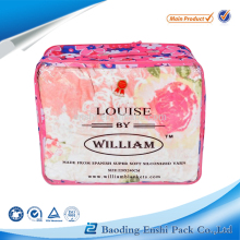 new design plastic wire bag with zipper for blanket bag