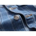 High Quality Men's Ripped Denim Jacket Wholesale Custom