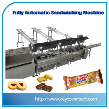 Cream filling biscuits sandwiching machine