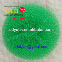 high quality kitchen plastic mesh scrubber