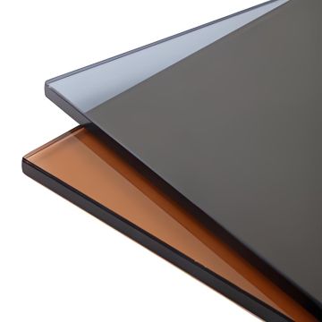 Arc-shaped colored printed tempered glass kitchenware