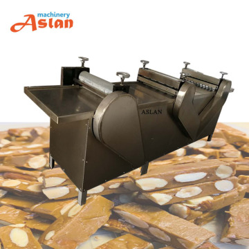 Caramel and Almond Nougat Cube Cutting Machine