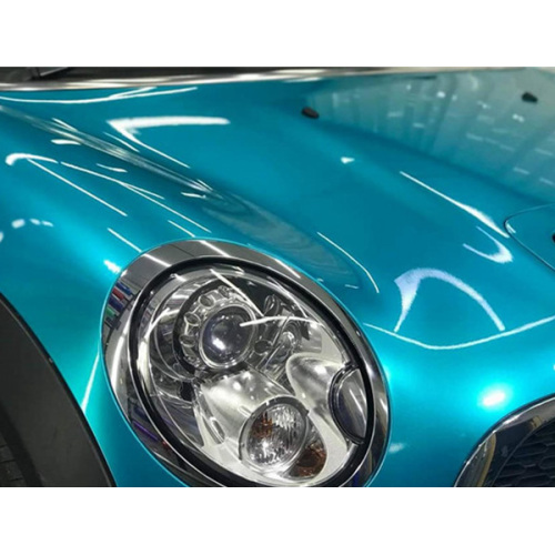 Metallic Gloss Coral Blue Car Vinyl Wrap