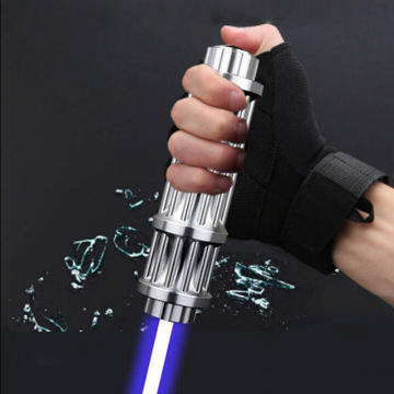 High power Blue Laser 450nm10000m 21cm Focusable Blue Laser Pointers Flashlight Most Powerful burn match candle lit cigarette