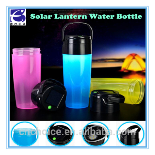 BPA-FREE drinkware high quality solar powered water bottle