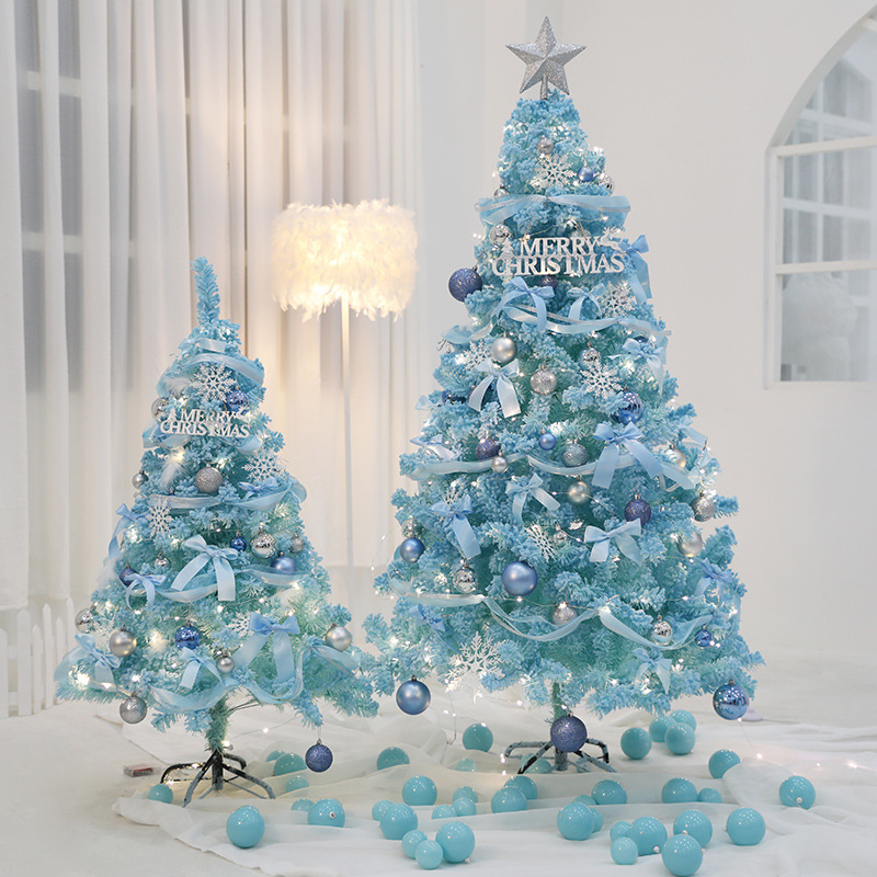 Simulation Tree Sky Blue Pink Christmas Decoration Living Room Restaurant Hotel Creative Christmas Tree Romantic Festival