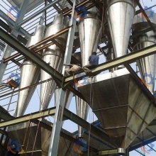 Centrifuge spray dryer of urea -formaldehyde resin