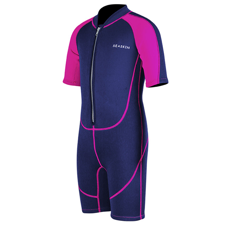 Seaskin 3mm νεοπρένιο κοντό μανίκι Wetsuit για καταδύσεις