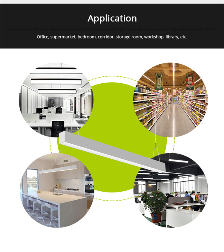 ETL CETL DLC UGR 19 130LM/W Linear Shop Light, Suspended led linear, Linear Up Down Light