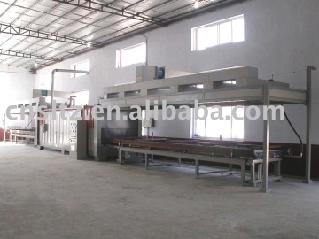 Wood finish coating plant