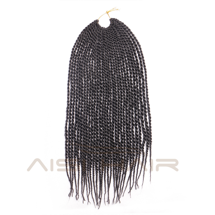 Aisi Hair 30 Roots Senegalese Twist Crochet Braid Hair Extensions Synthetic Braiding Hair Weaves for Women