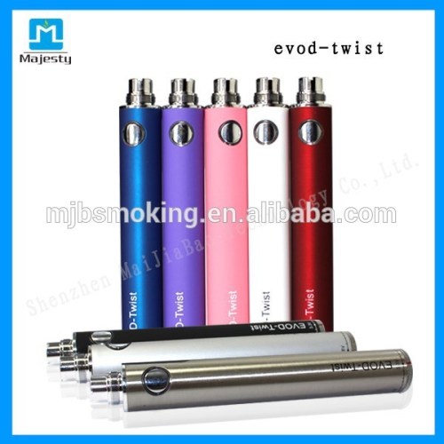 Variable Voltage Battery evod twist battery 3.3V-4.8V, best price and best quality!!!