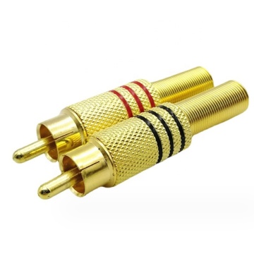 RCA Plug Audio Video Gold Plating Without Welding