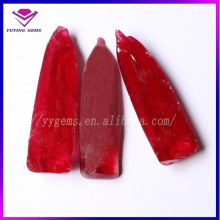 5# Ruby Gemstone Rough Red Created Corundum Raw Material
