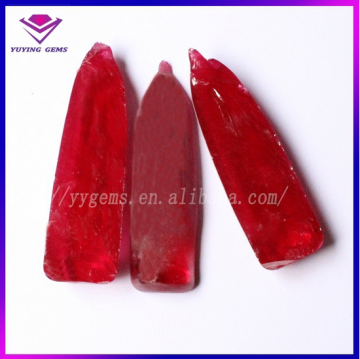 5# Ruby Gemstone Rough Red Created Corundum Raw Material