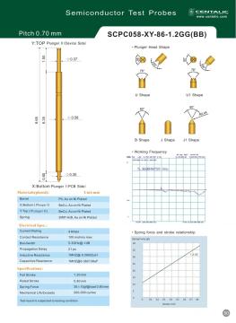 Semiconductor Test Probe Pogo Pin SCPC058 Series for IC Inspection