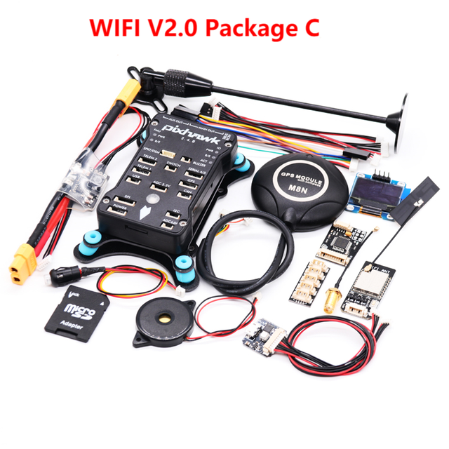 Pixhawk WIFI V2.0 Module PX4 PIX 2.4.8 32 Bit Flight Controller Autopilot 4G TF Safety Switch Buzzer