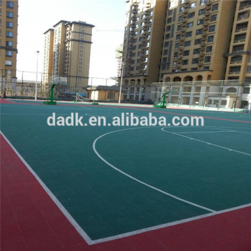 plastic interlock type PP outdoor interlock sports flooring