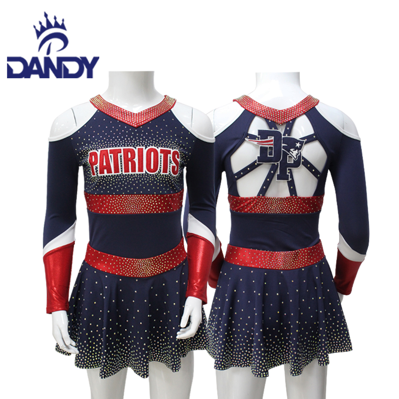 Pas Dandy Hot Sale Fashinable Girls Sexy Dancewear Dance Team Apprrel cheerleading uniformen aan