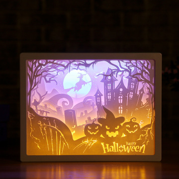 3D Shadow Paper Carving Night Lamp - LED Light Boxes
