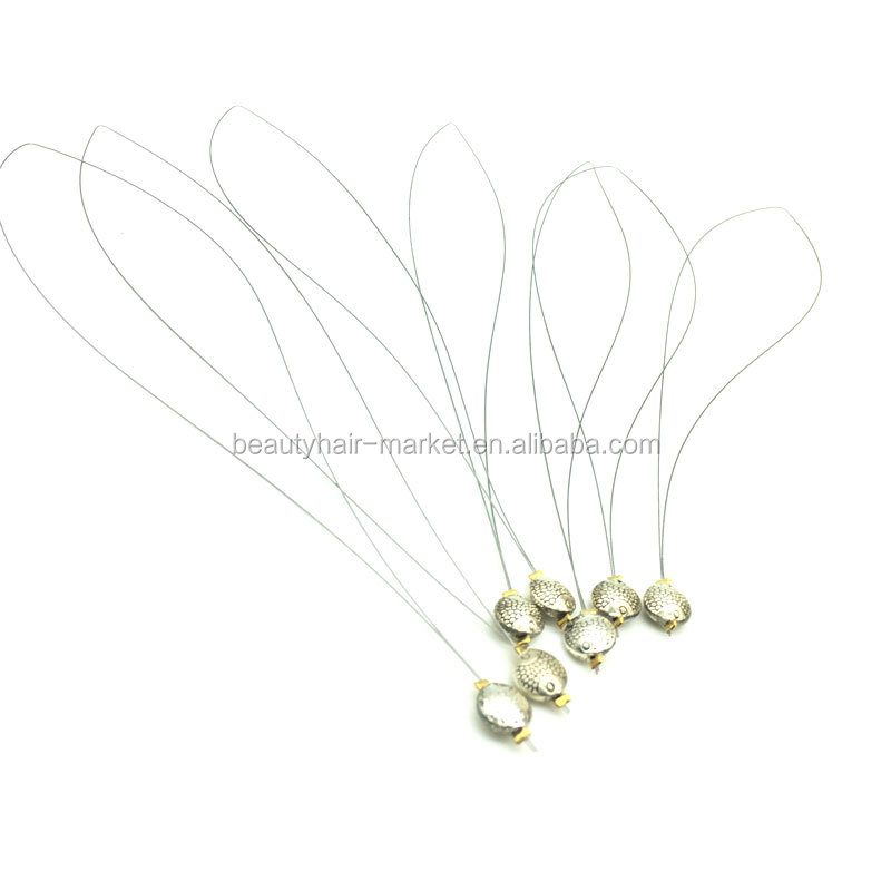 Hair Extension Micro Ring Tools Pulling Needle Loop Threader For Nano Micro Beads Rings