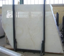 Snow white onyx stone pice