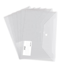 Waterproof Clear PP Plastic Document Bag with Snap Button - Custom Logo