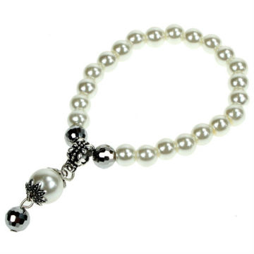 fashion cheap cream round pearl bead bracelets