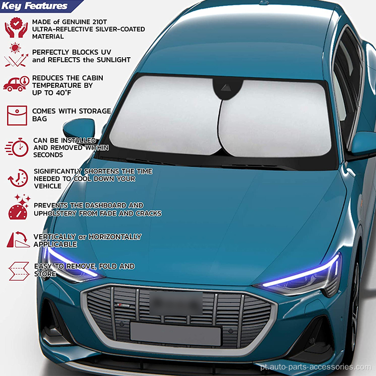 Protetor solar de UV à prova d&#39;água dobrável frontal universal