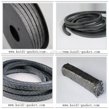 Expanded graphite packing material manufacture