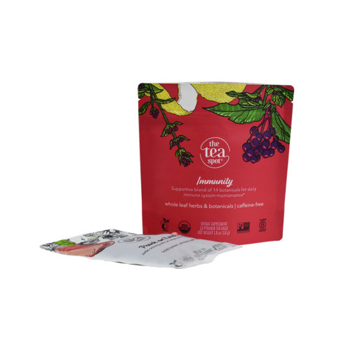 Tea Loose Leaf Pouch Packaging With Design