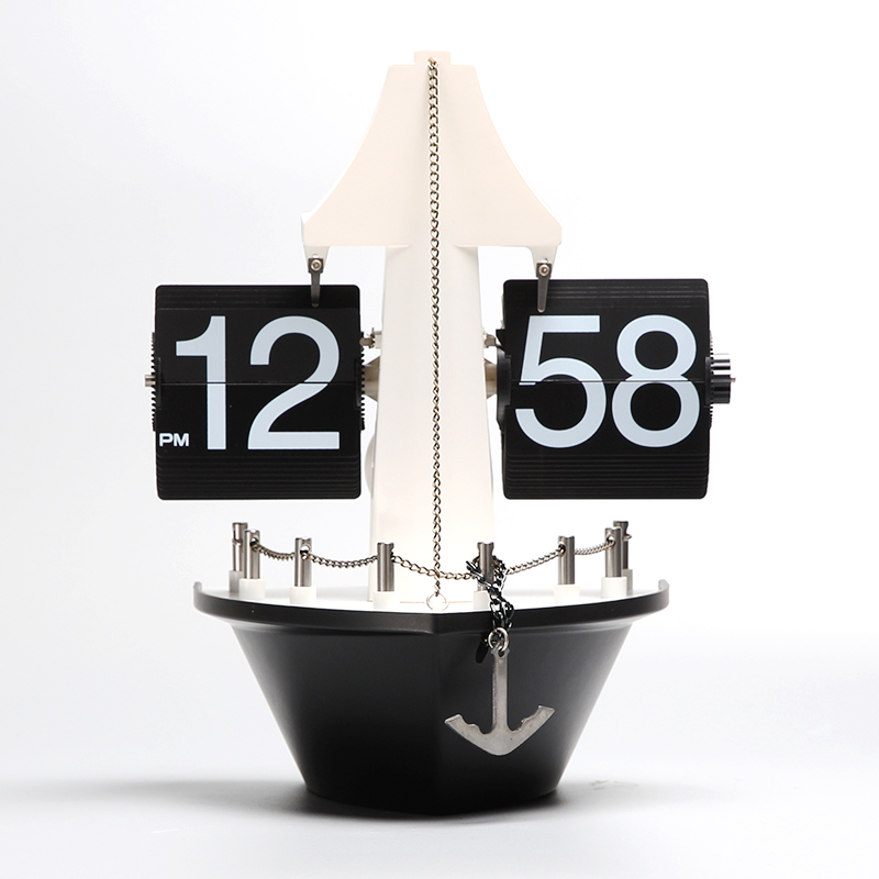 Attractive Gift Item Retro Ship Flip Clock