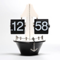 Atractivo artículo de regalo retro Ship flip clock