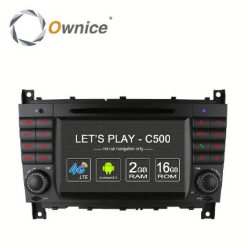 Ownice Android 6.0 Cortex A53 4 core GPS sat nav for Mercedes Benz W203 W209 support 4G + 16GB rom