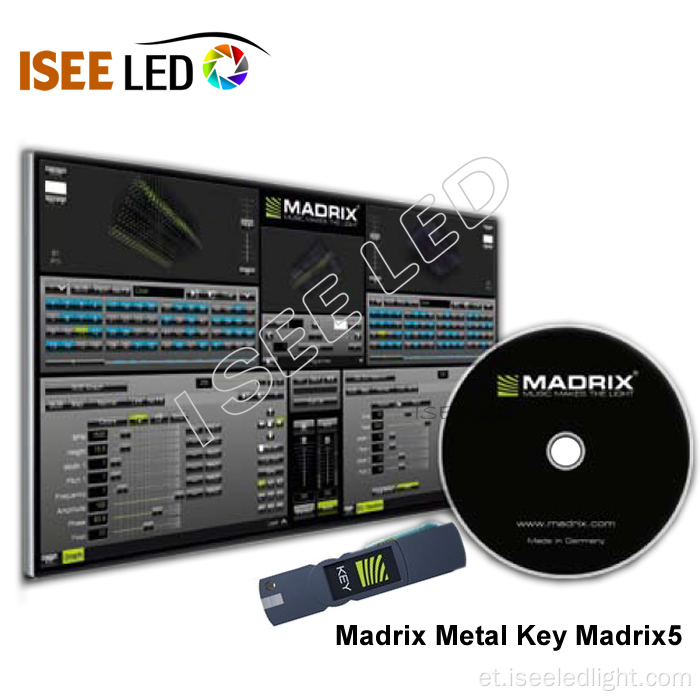 Professionaalne Madrix5 tarkvara meelelahutusvalgustuse jaoks