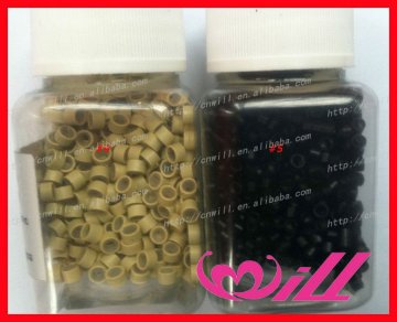 silicone micro rings tubes silicone micro bead for hair extension