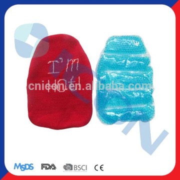 Reusable gel beads cold pad