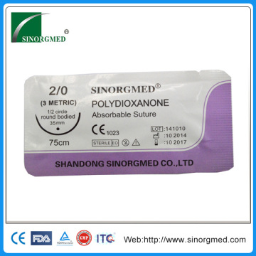 polydioxanone surgical suture disposable sterile suture pack