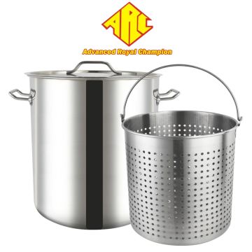 ARC stock de acero inoxidable con canasta 84quart