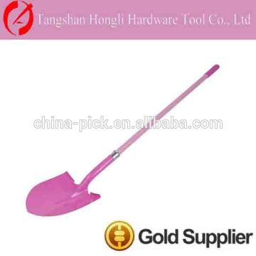 long handled iron spade shovel