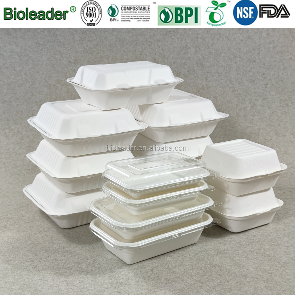 Bioleader 100% Biodegradable Bagasse Products Dinnerware Sets