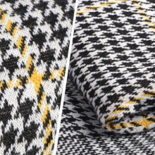 Plover Case Grain Polyester Spandex Knitting Jacquard Fabric