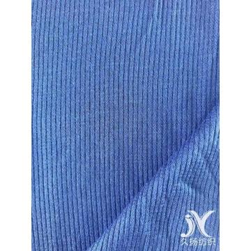 Rayon Span Blue Rib Stoff